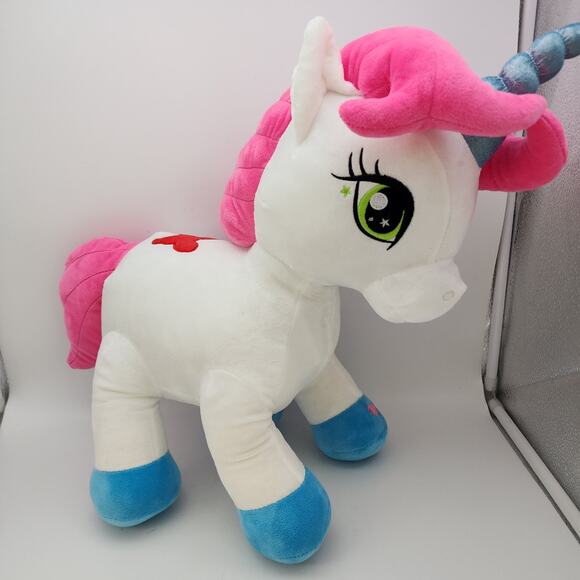 Large Mimicking Unicorn Plush Toy 16" Talks Makes Unicorn Sounds Lights Up - Picture 2 of 10